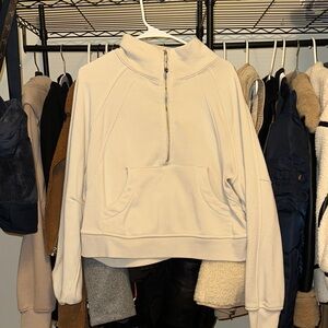 Cozy Cream Half-Zip Sweatshirt